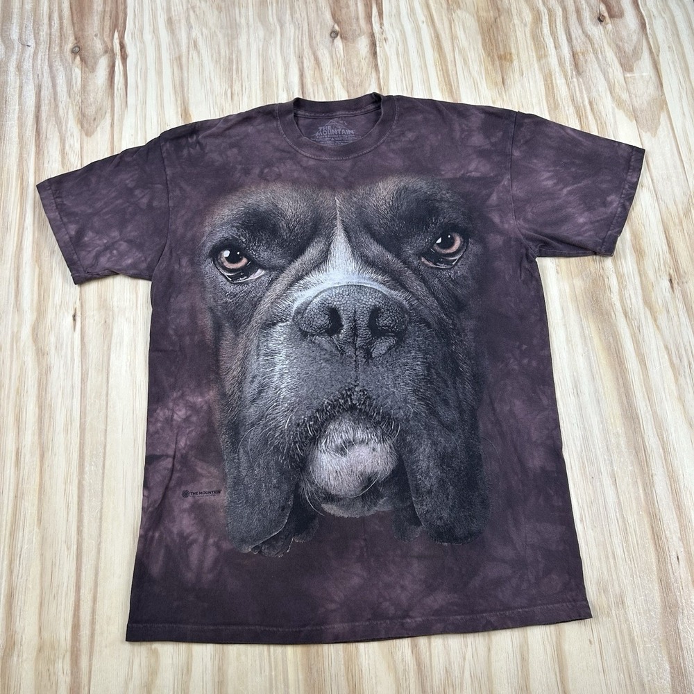 The Mountain 2011 Vincent Die Dog Face T-Shirt Maroon Red Large 74780 Graphic